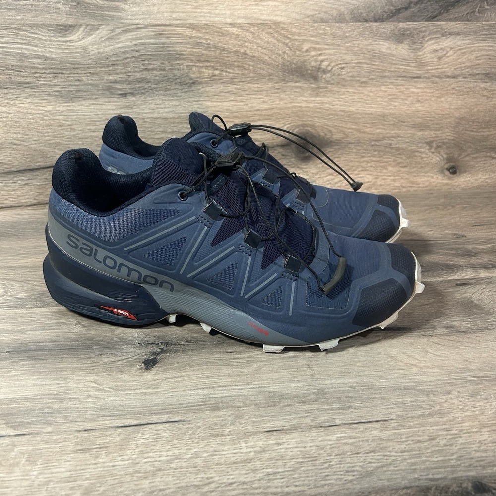 Salomon Speedcross 5 GTX Mens 7.5 Blue Gore-Tex Trail Running Shoes